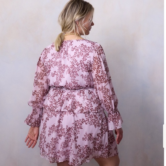 Plus Size LC Lauren Conrad Peplum Waist Faux-Wrap Dress - Picture 3 of 4